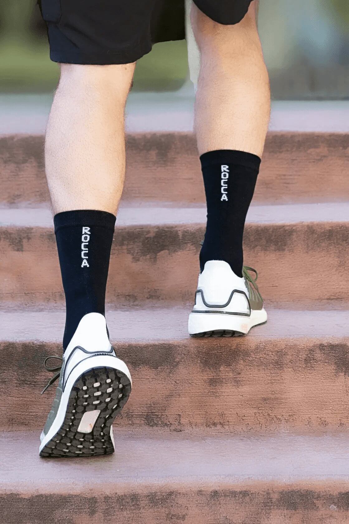 Black Crew Compression Socks - Rocca & Co