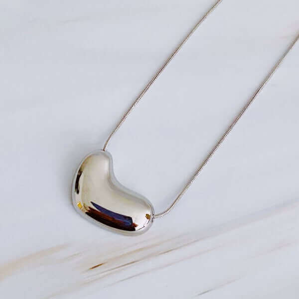 Bold Molten Heart Necklace - Rocca & Co