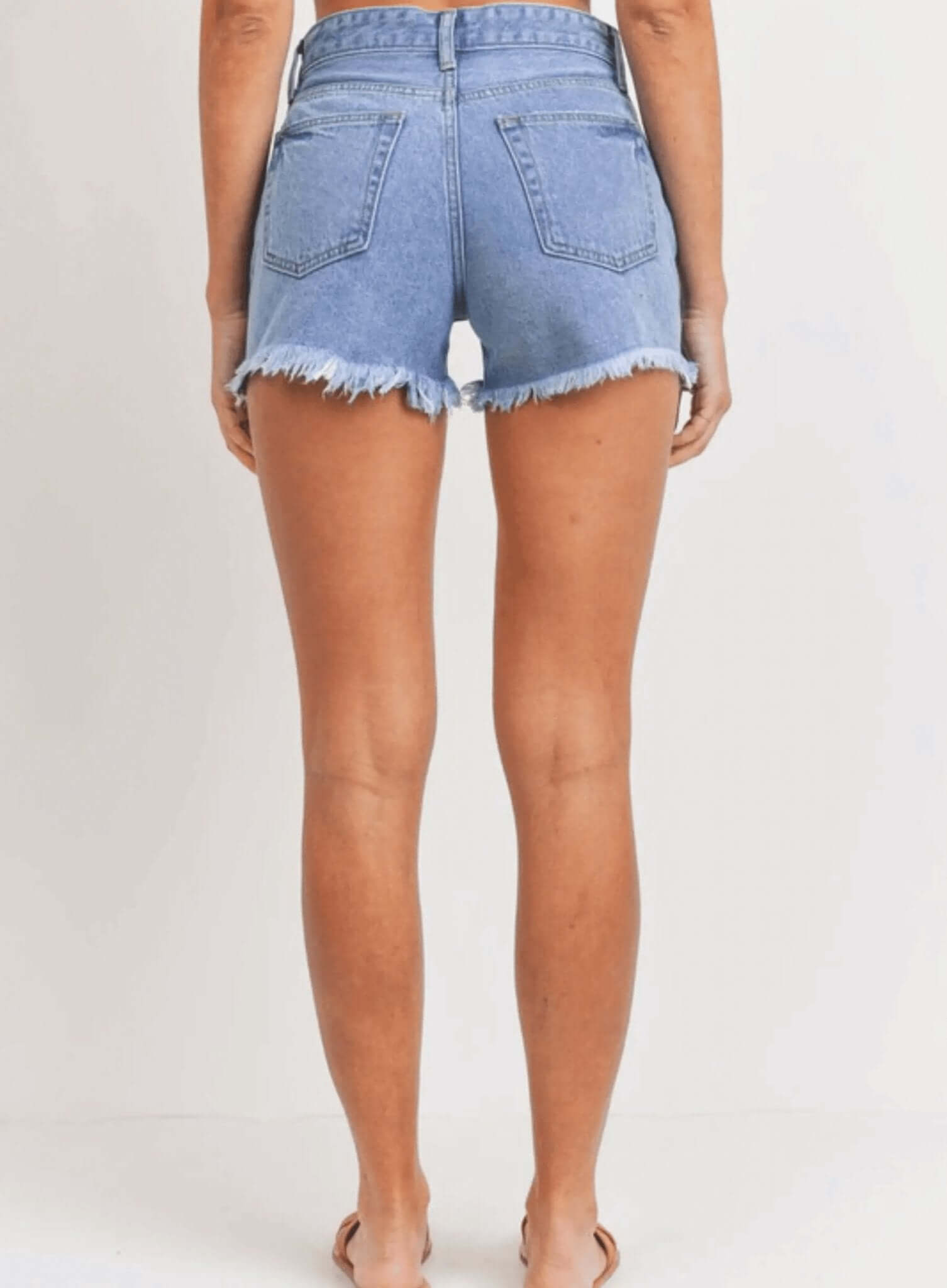 Boyfriend Distressed Jeans Shorts - Rocca & Co