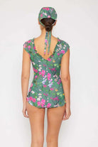 Bring Me Flowers V-Neck One Piece Swimsuit - Rocca & Co