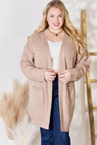 Cable-Knit Pocketed Cardigan - Rocca & Co