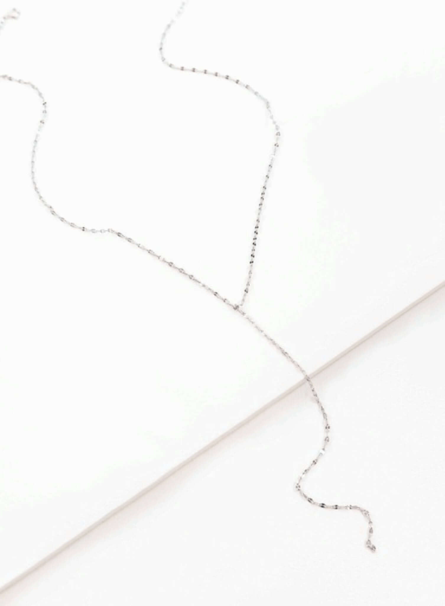Chain Lariat Necklace - Rocca & Co