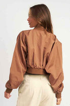 Cropped Bomber Jacket - Rocca & Co