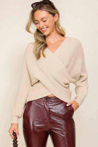 Crossover Front Sweater - Rocca & Co