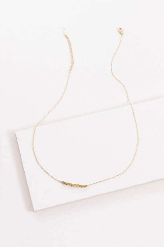 Cubed 14K Necklace - Rocca & Co