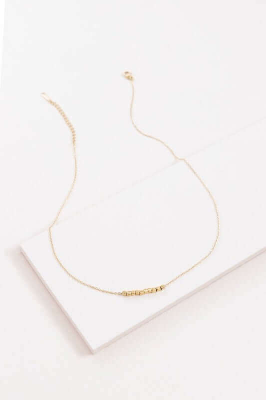 Cubed 14K Necklace - Rocca & Co