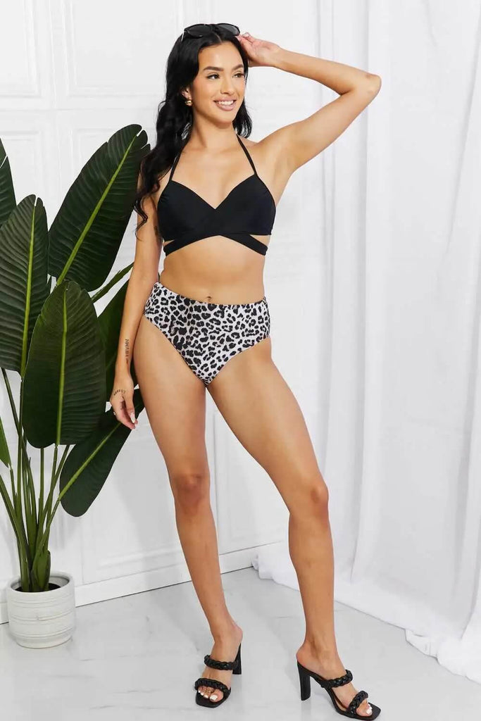 Marina West Swim Summer Splash Halter Bikini Set