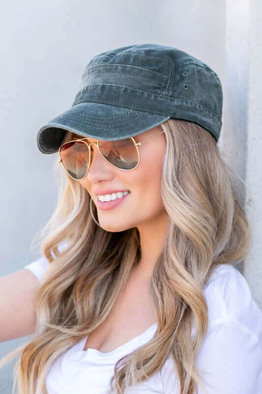 Distressed Cadet Hat Cap - Rocca & Co