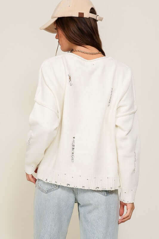 Distressed USA Logo Sweater - Rocca & Co