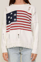 Distressed USA Logo Sweater - Rocca & Co