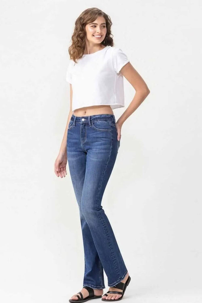 Lovervet Full Size Rebecca Mid Rise Bootcut Jeans