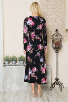 Floral Maxi Wrap Dress - Rocca & Co