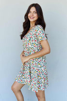 Follow Me V-Neck Ruffle Sleeve Floral Dress - Rocca & Co