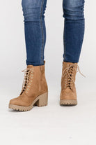 Fuzzy Combat Boots - Rocca & Co