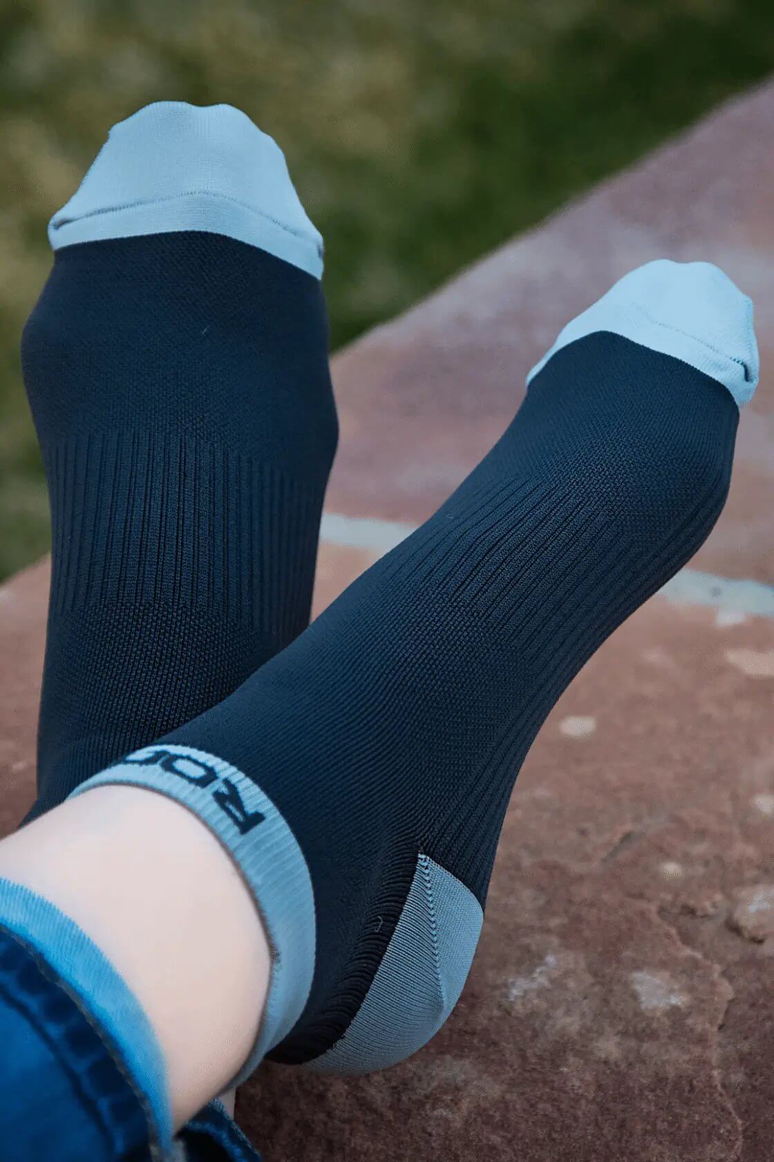 Grey Ankle Compression Socks - Rocca & Co