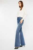 High Rise Flare Jeans - Rocca & Co