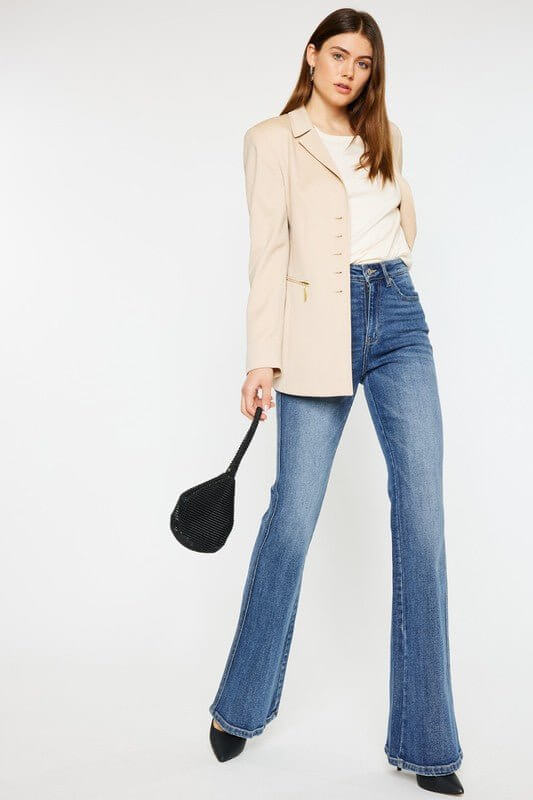 High Rise Flare Jeans - Rocca & Co