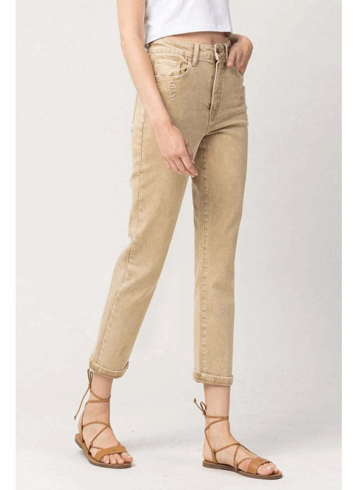 High Rise Mom Jeans - Rocca & Co