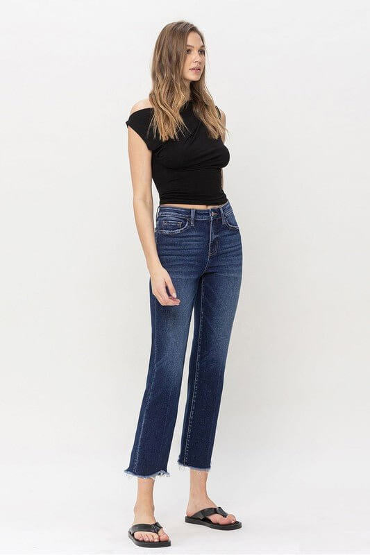 High Rise Regular Straight Jeans - Rocca & Co