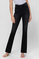 High Rise Slim Bootcut Jeans - Rocca & Co