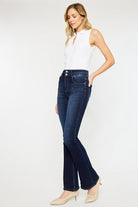 High Rise Wide Waistband Skinny Bootcut - Rocca & Co