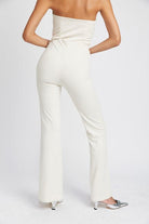 High Waist Flared Back Pants - Rocca & Co