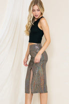 High Waist Sequin Skirt - Rocca & Co