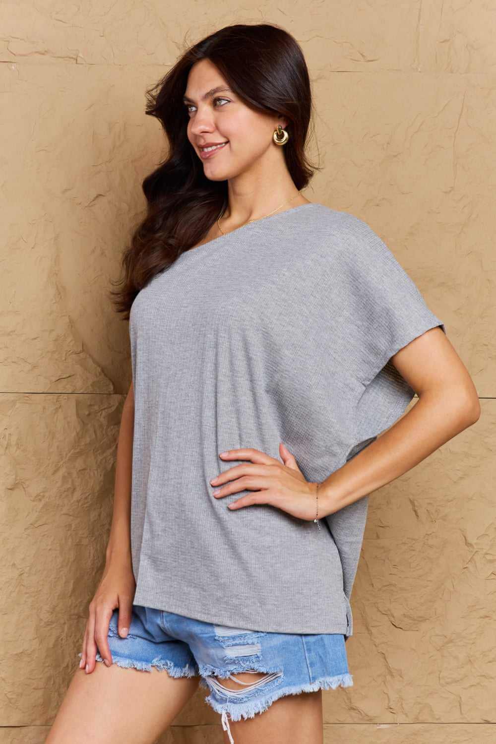 In My Groove One Shoulder Loose Top - Rocca & Co