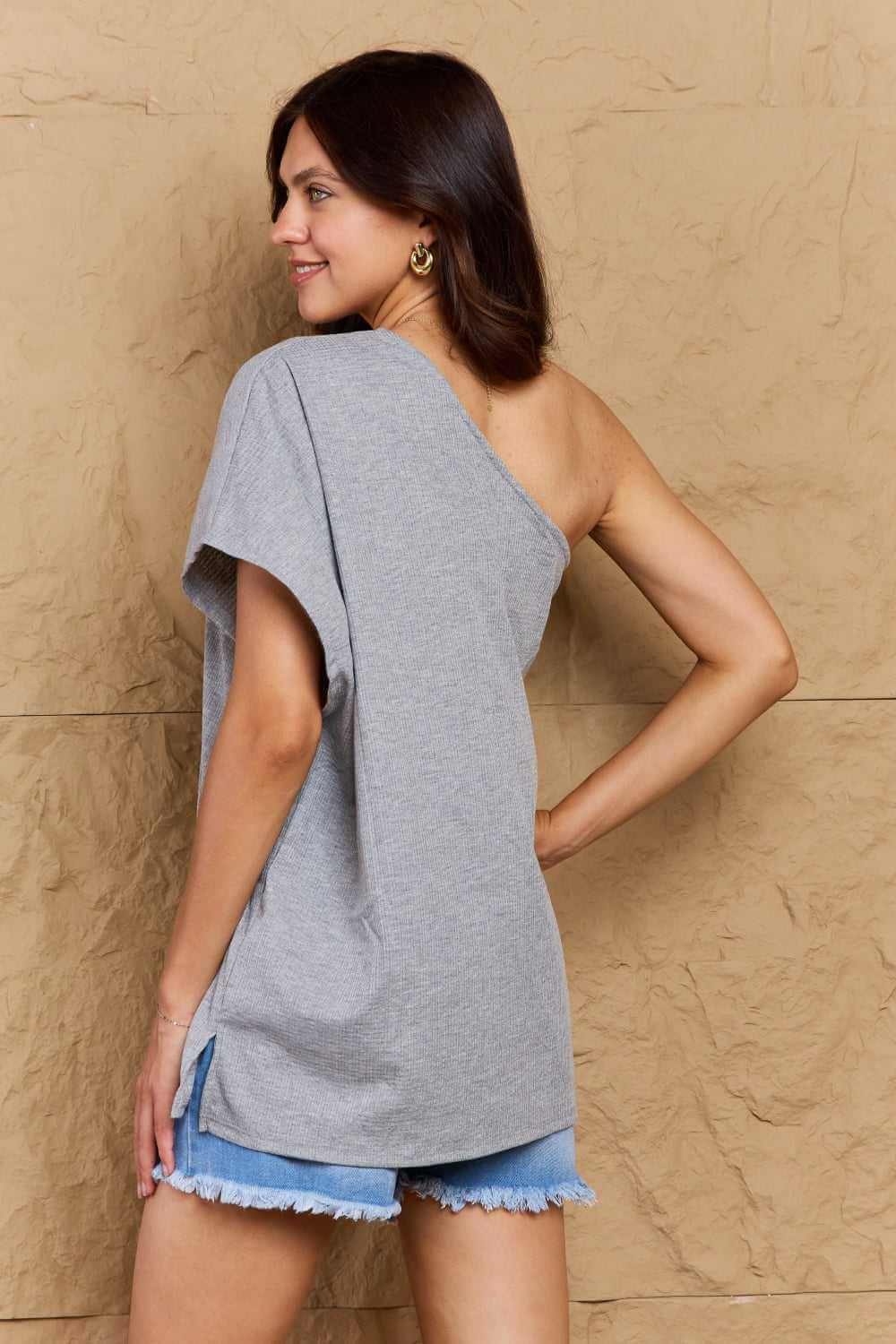 In My Groove One Shoulder Loose Top - Rocca & Co