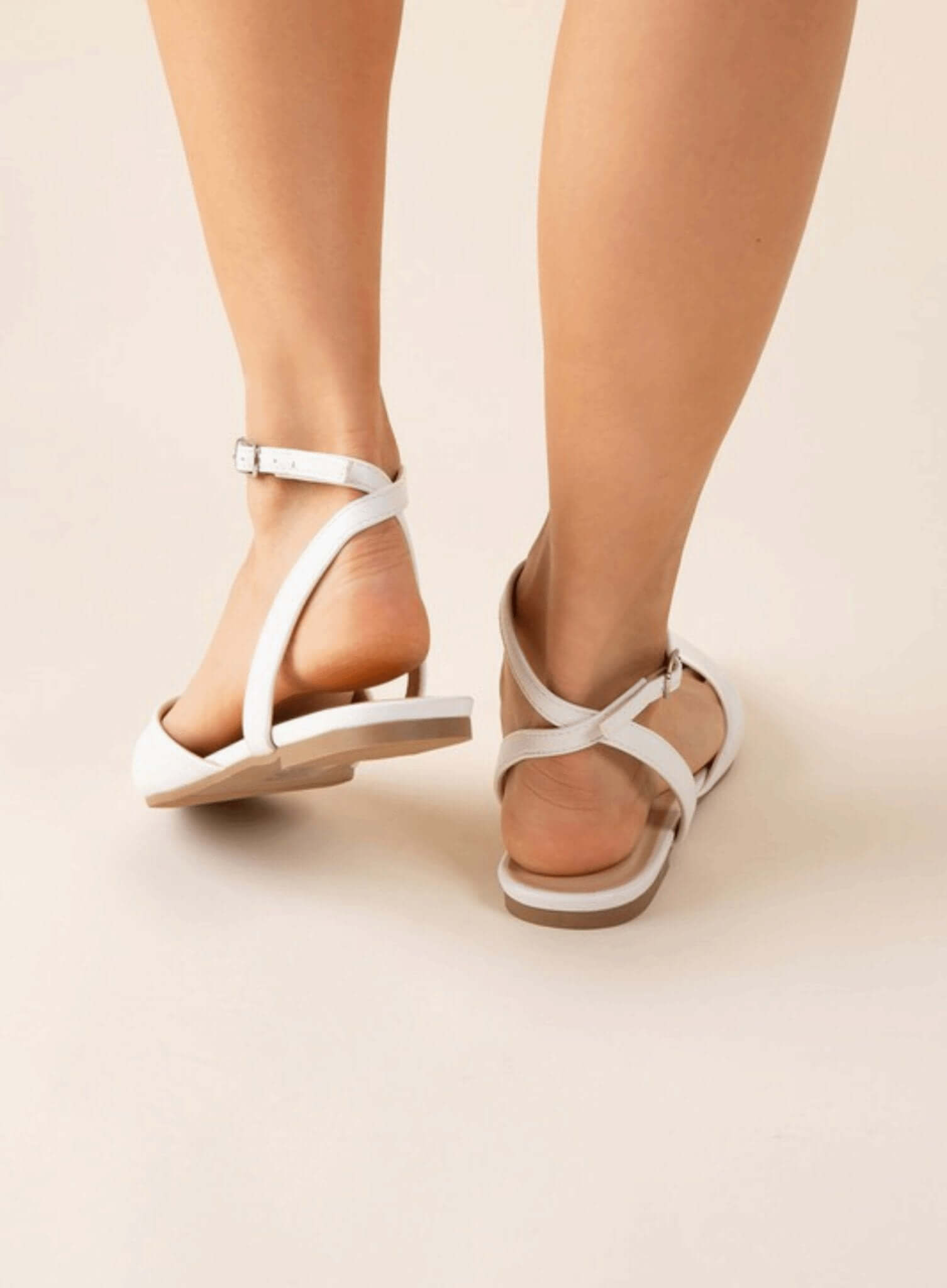 Linden-S Ankle Strap Flats - Rocca & Co