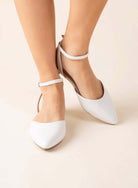 Linden-S Ankle Strap Flats - Rocca & Co