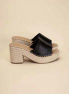 Lock-1 Espadrille Mule Heels - Rocca & Co