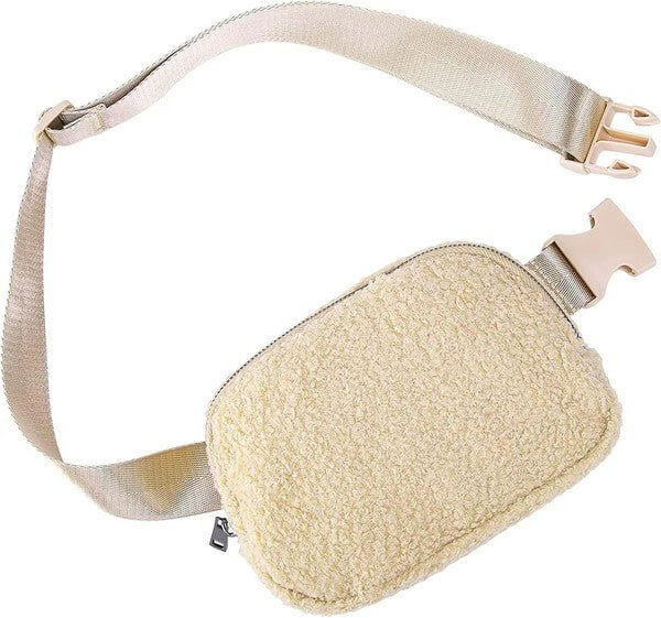 Lola Boucle Sherpa Sling/Belt Bag - Rocca & Co