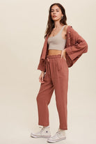 Long Sleeve Button Down and Long Pants Sets - Rocca & Co