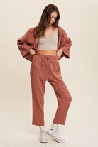 Long Sleeve Button Down and Long Pants Sets - Rocca & Co