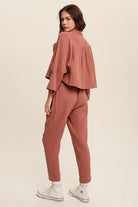 Long Sleeve Button Down and Long Pants Sets - Rocca & Co