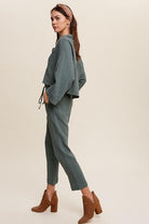 Long Sleeve Button Down and Long Pants Sets - Rocca & Co