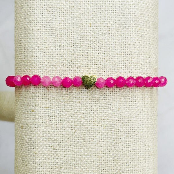 Lovely Stone Beads Stretch Bracelet - Rocca & Co