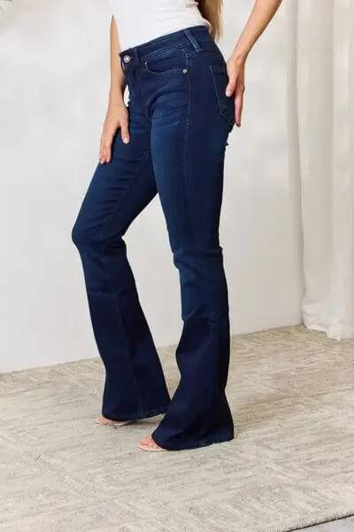 Mid Rise Flare Jeans - Rocca & Co