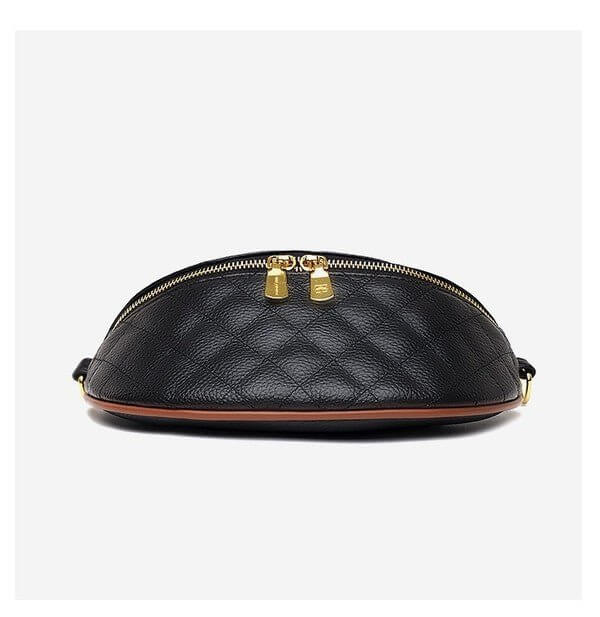 Myra Quilted Leather Crescent Sling Bag - Rocca & Co