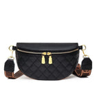 Myra Quilted Leather Crescent Sling Bag - Rocca & Co