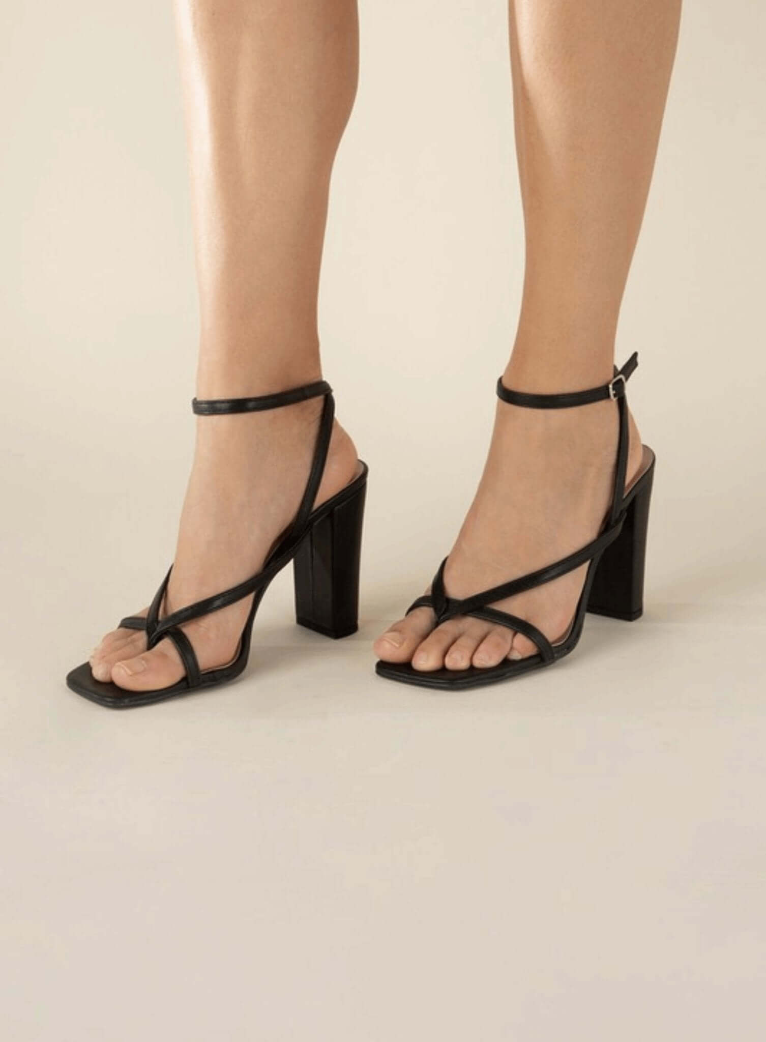 Nile-5 Thong Strappy Heels - Rocca & Co
