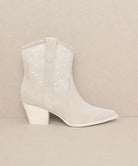 Oasis Society Cannes Pearl Studded Western Boots - Rocca & Co