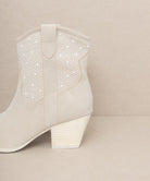 Oasis Society Cannes Pearl Studded Western Boots - Rocca & Co