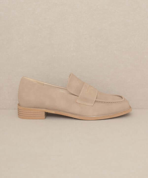 Oasis Society June Square Toe Penny Loafers - Rocca & Co