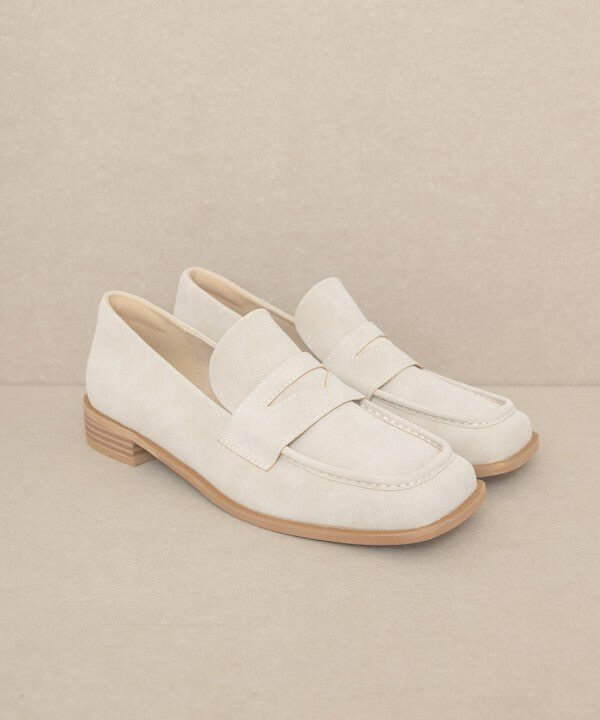 Oasis Society June Square Toe Penny Loafers - Rocca & Co