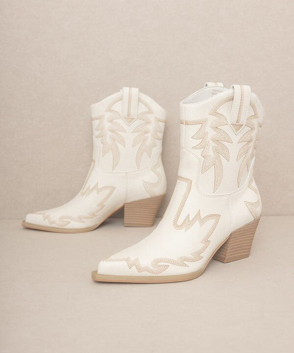 Oasis Society Nantes Embroidered Cowboy Boots - Rocca & Co
