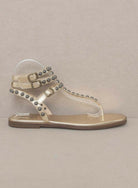 Oasis Society Oaklyn Studded Gladiator Sandals - Rocca & Co