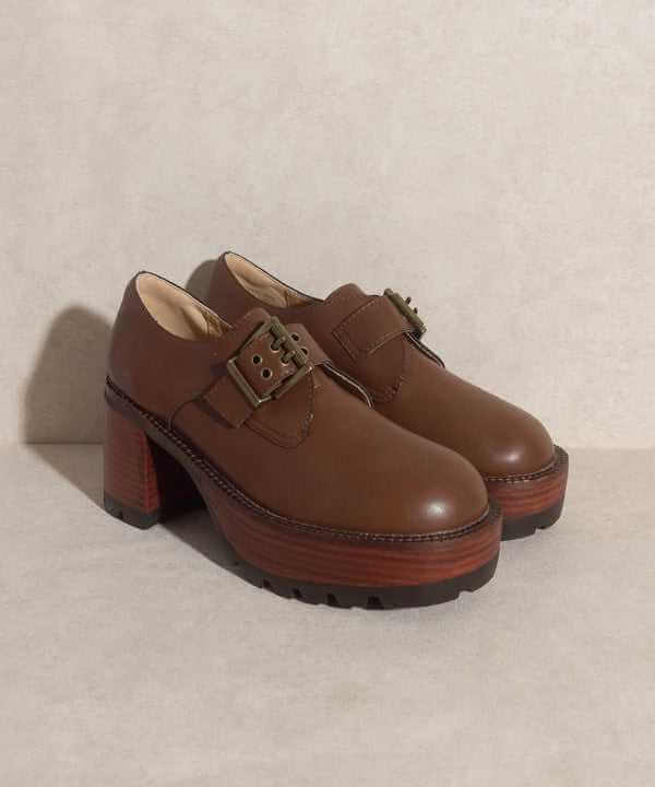 Oasis Society Sarah Buckled Platform Loafers - Rocca & Co