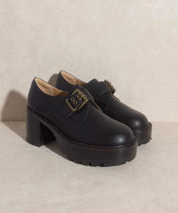 Oasis Society Sarah Buckled Platform Loafers - Rocca & Co